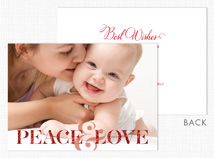 Peace & Love Holiday Photo Card