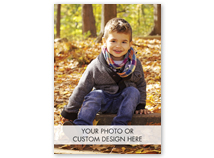 Vertical Full Custom Deluxe Holiday Photo Card