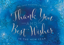 Cool Cobalt Holiday Cards