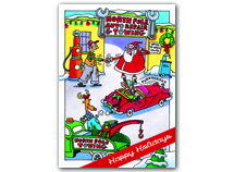 Northpole Repair Automotive Holiday Cards