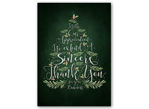 Evergreen Thanks Holiday Cards