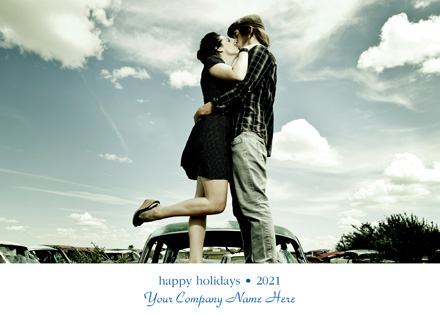 Stylish Font Holiday Photo Card